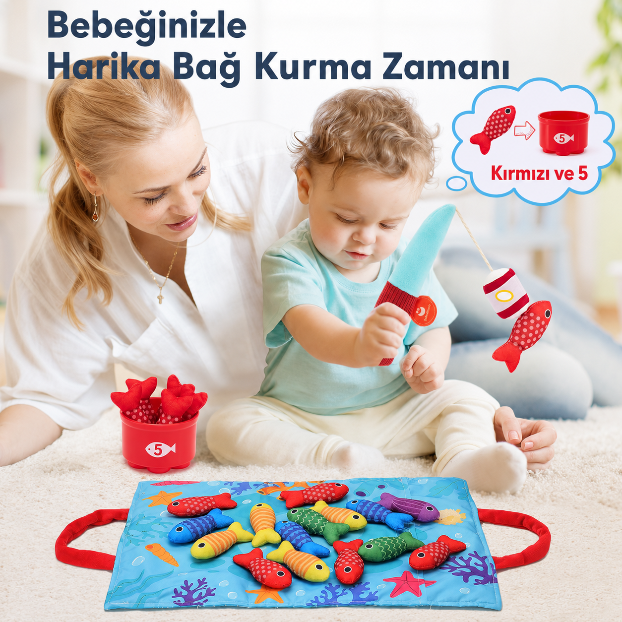 Nuvella Eğitici Balık Yakalama Seti