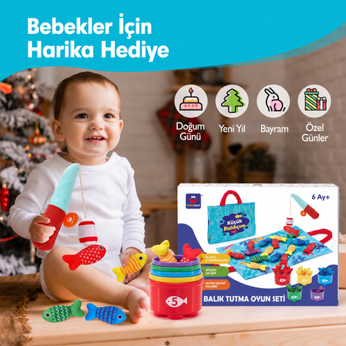 Nuvella Eğitici Balık Yakalama Seti